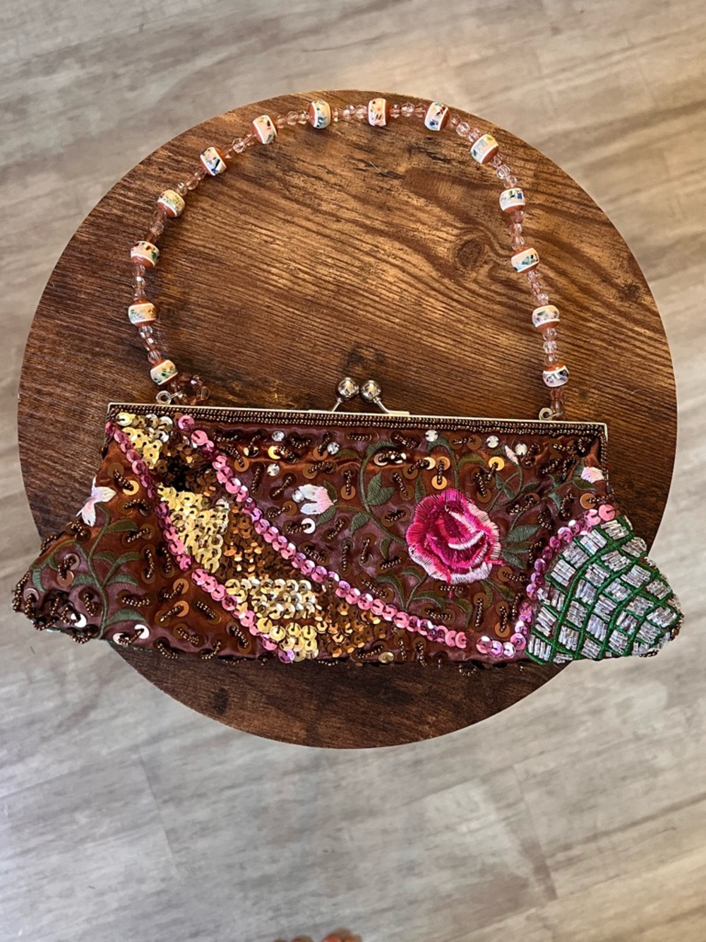Y2K BEADED EMBELLISHED FESTIVAL VINTAGE ALDO BAG ✨